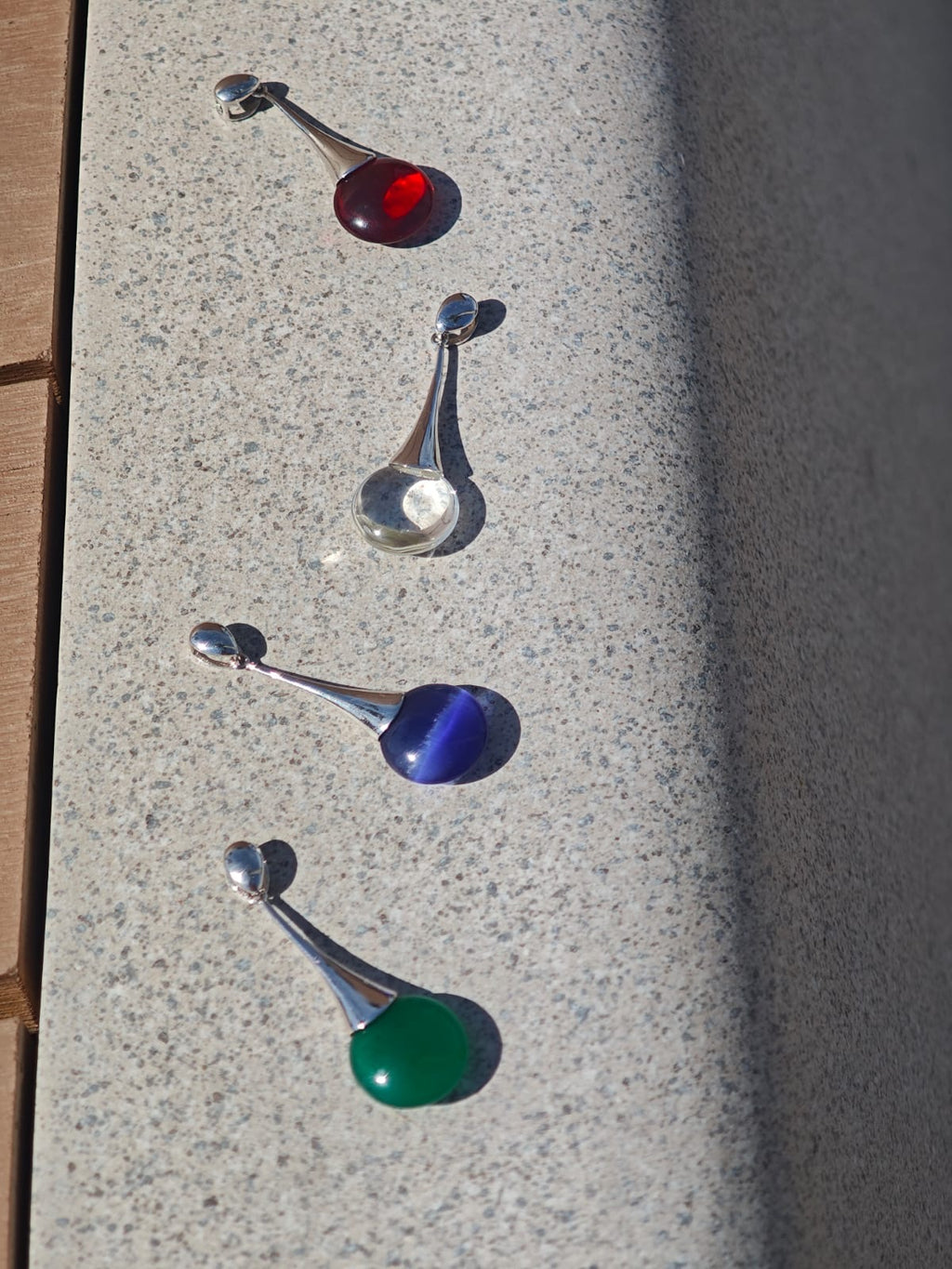 Adamigold | 色彩繽紛琉璃 S925 吊咀｜Colorful Glass S925 Pendant