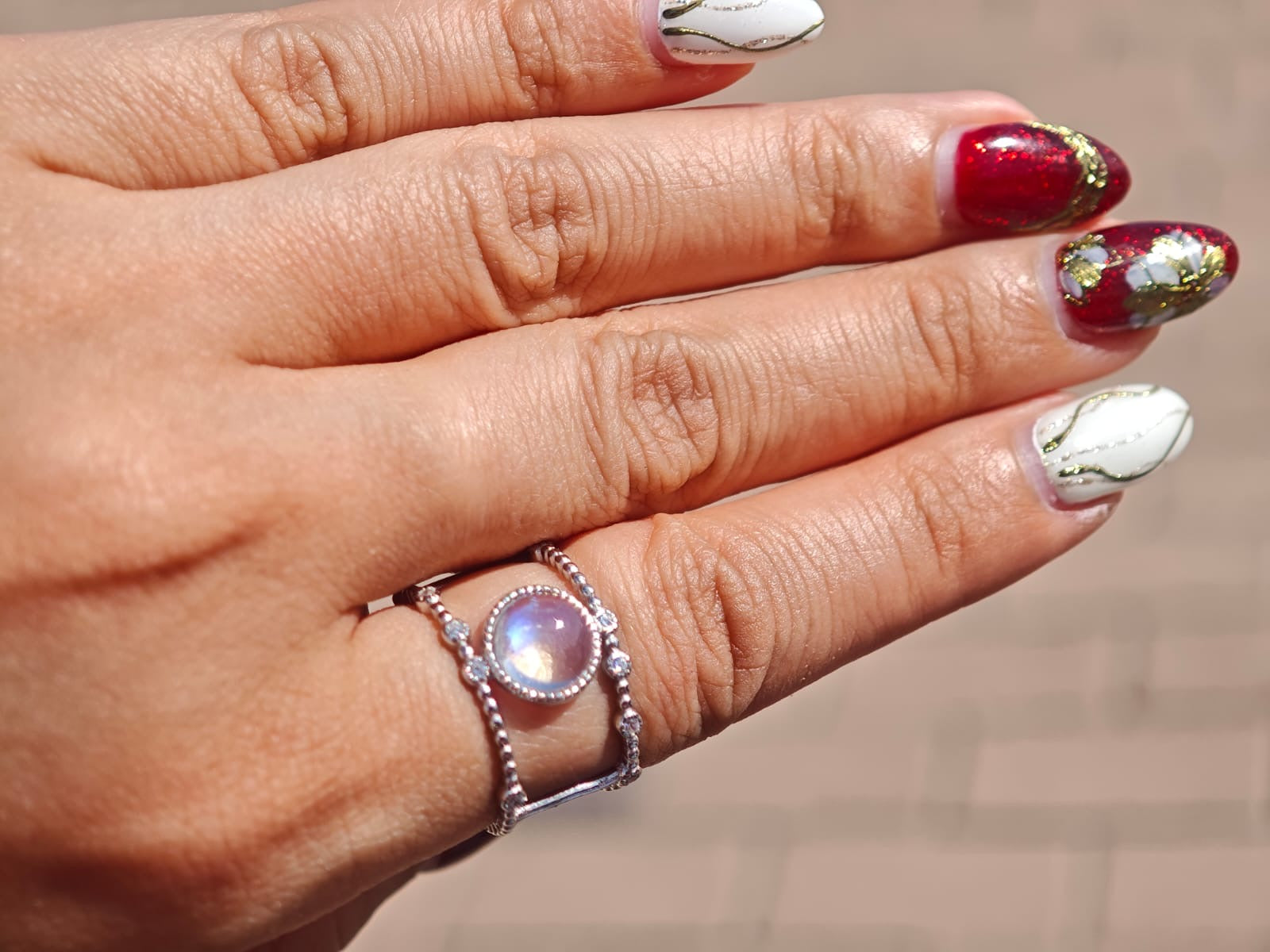 Moonstone S925 Silver Ring 