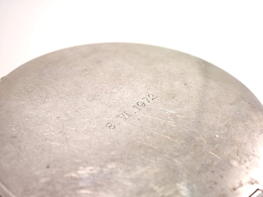 Vintage mirror box · 8 VI 1972 | Engraved dictionary collection · Time imprint Silver