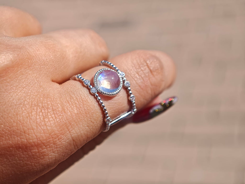 Moonstone S925 Silver Ring 
