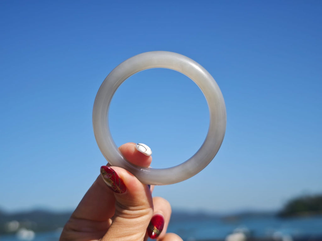Hetian Jade Smoky Purple Bangle | A Noble Jade Color Inspired by Auspicious Purple Qi
