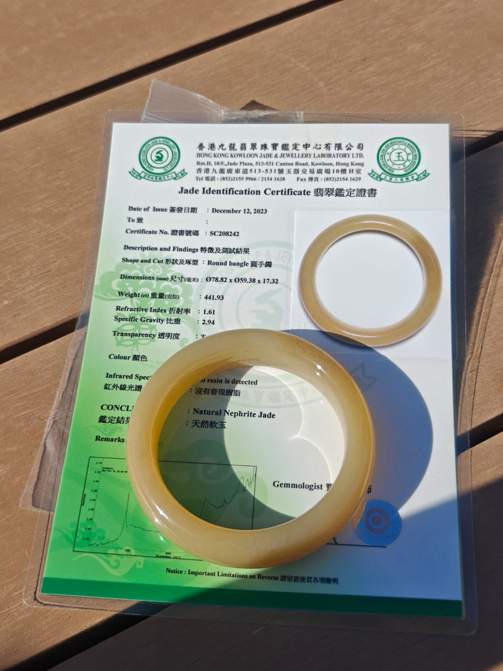 Hetian Jade Sugar Jade Bangle | A Rare Treasure with Honey-Colored Texture