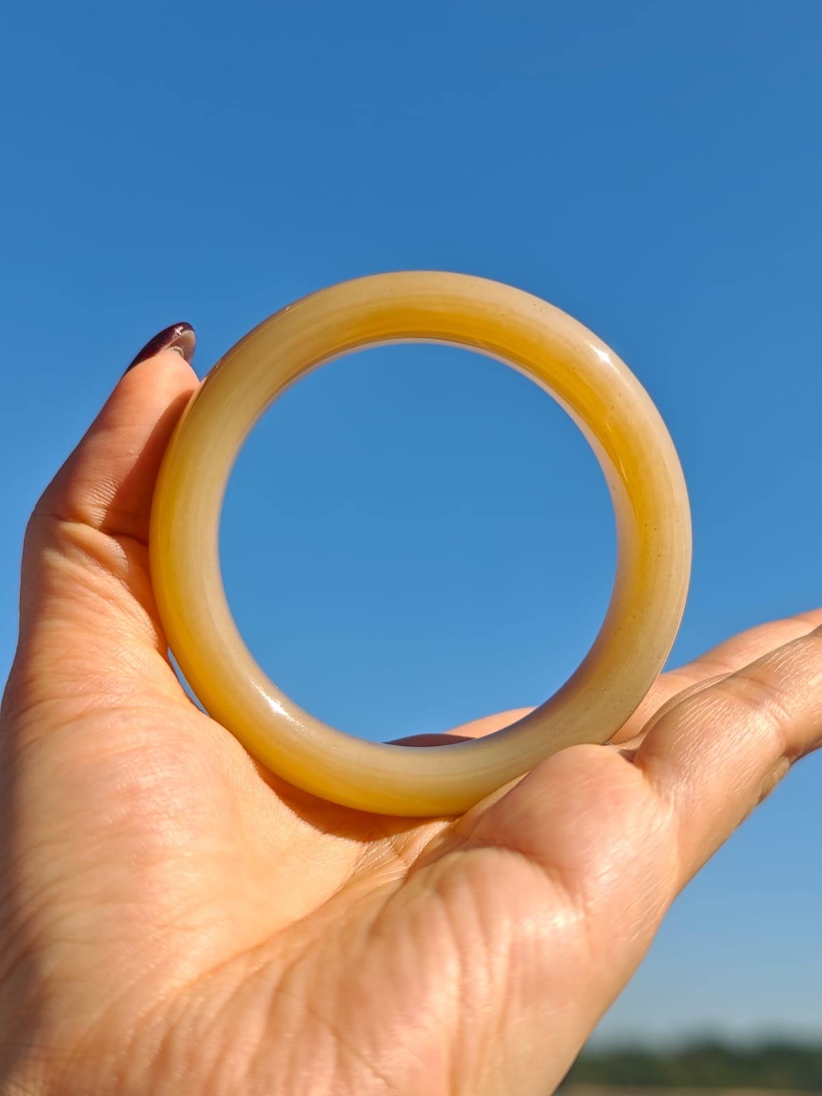 Hetian Jade Sugar Jade Bangle | A Rare Treasure with Honey-Colored Texture
